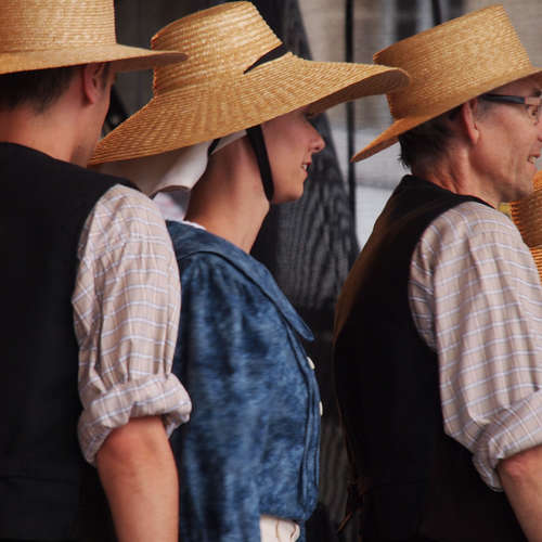 Les danseurs en costume de Morvan